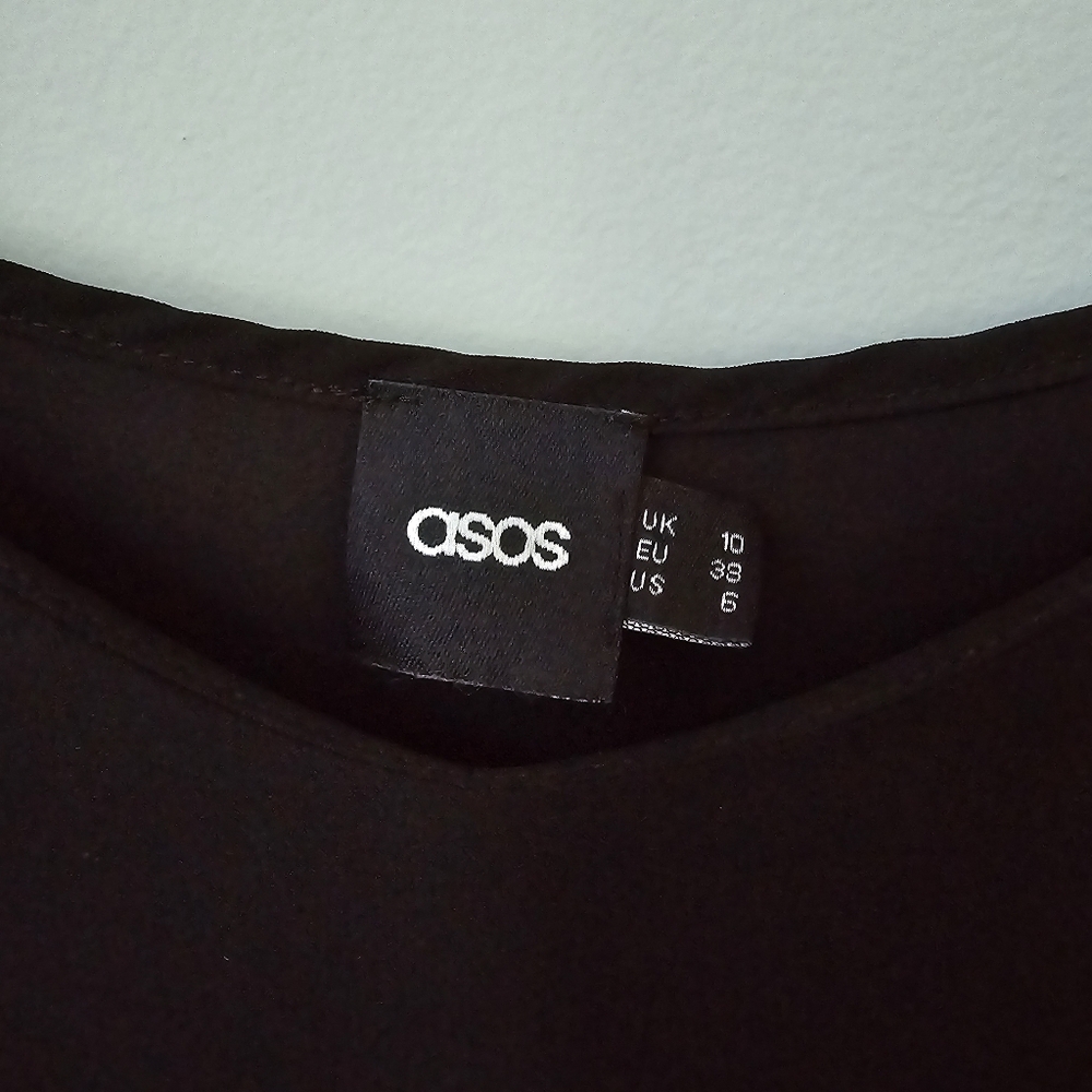 ASOS basic black cami size 6 - Picture 2 of 4